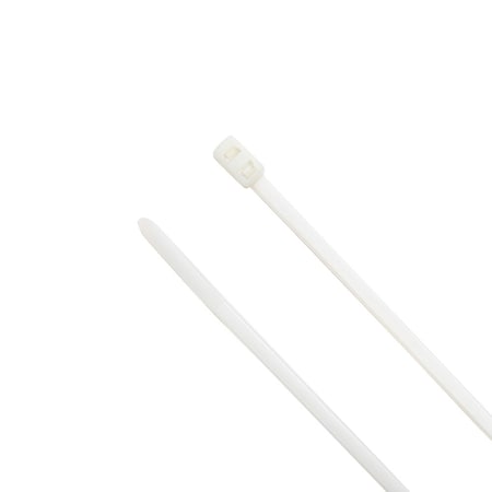 South Main Hardware Cable Tie, 8 in L, 1.8 in Max Bundle Dia., Natural, 50 lb Strength, 100 PK 222062